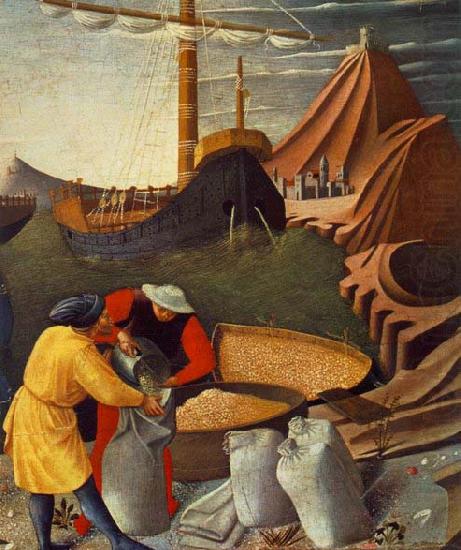 St Nicholas saves the ship, Fra Angelico